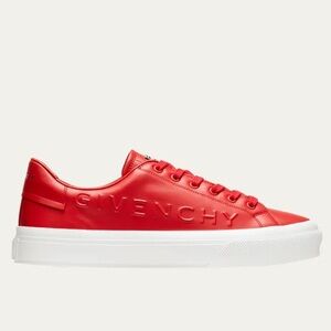 Givenchy Red Sneakers with White Soles
